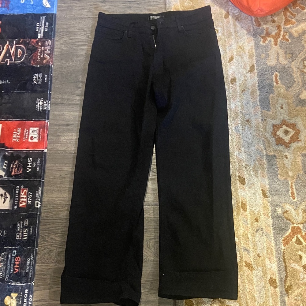 Fox Blood Black Wide-Leg Jeans